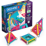Jeu de construction magnétique - GEOMAG - Glitter Panels Recycled 22 pieces - Paillettes - Écologique - Créatif