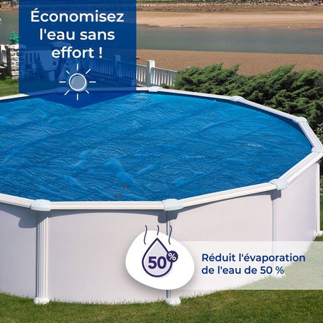 Bâche été a bulles - GRE - 180 µ - Piscine 6,00 x 3,00 m - Pour piscine acier/résine, tubulaire ou auto portante