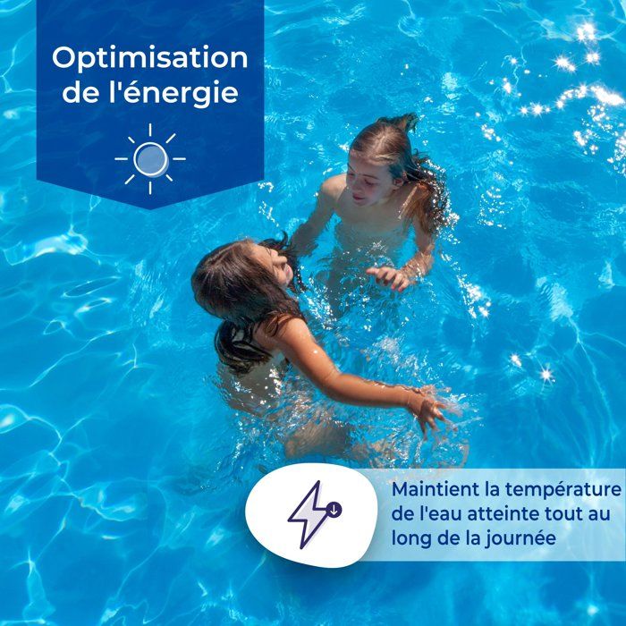 Bâche été a bulles - GRE - 180 µ - Piscine 6,00 x 3,00 m - Pour piscine acier/résine, tubulaire ou auto portante
