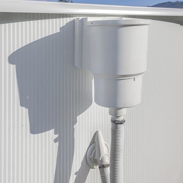 Skimmer standard pour piscines acier GRE - Blanc de Gre