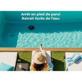 Robot de piscine - GRE - Moovo TM 90 - À batterie - Piscines hors-sol - Jusquà 9 m de longueur/80 m² - Autonomie 90 min - 2 L