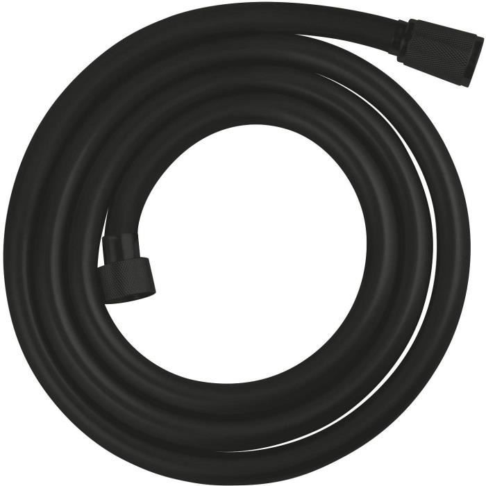 Shower hose - GROHE VitalioFlex 287422432 - 1.75m - Anti-kink and torsion - Universal connection - Smooth surface - Matt black