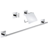Set d'accessoires 3 en 1 - GROHE - 41124000 - Start Cube - Chromé