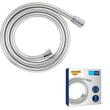 Flexible de douche - GROHE VitalioFlex 27505001 - 1,5m - Anti-pliures - Anti-torsion - Connexion universelle - Surface lisse -Chromé