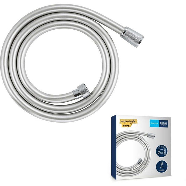 Flexible de douche - GROHE VitalioFlex 27505001 - 1,5m - Anti-pliures - Anti-torsion - Connexion universelle - Surface lisse -Chromé