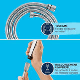 Flexible de douche - GROHE - 22100000 - 1,75 m - VitalioFlex - Métal
