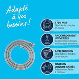 Flexible de douche - GROHE - 22100000 - 1,75 m - VitalioFlex - Métal