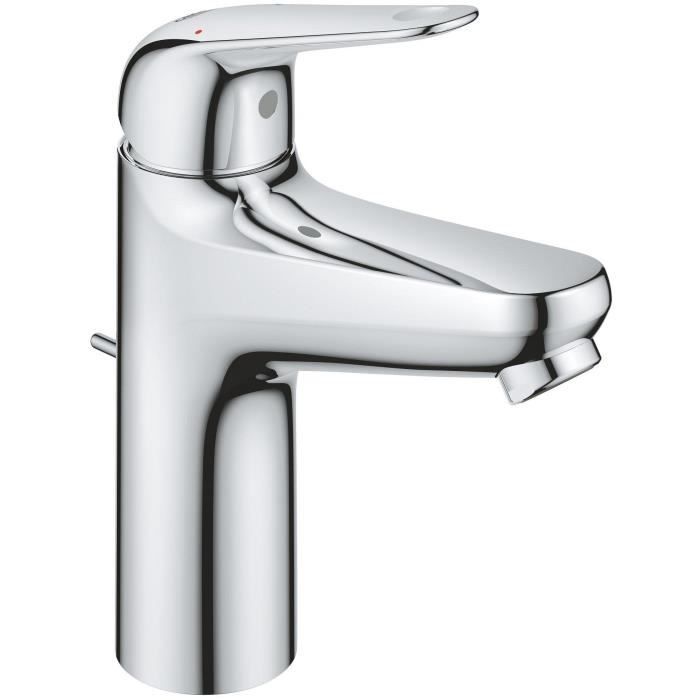 Mitigeur monocommande lavabo - GROHE Swift - 24325001 - Chromé - Taille M - Economie d'eau