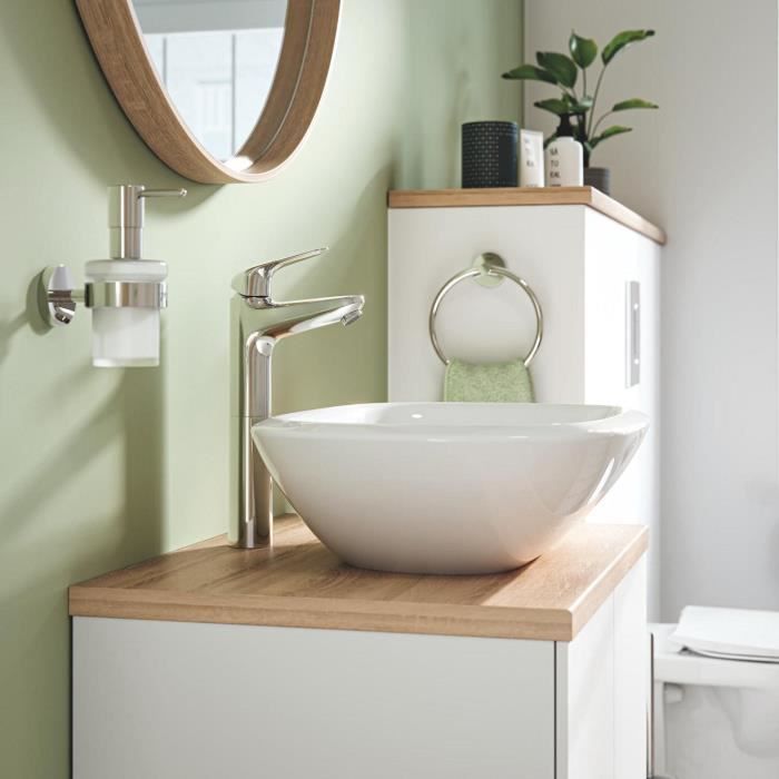 Mitigeur monocommande vasque a poser - GROHE Swift - 24331001 - Chromé - Taille XL rehaussée - Economie d'eau - Vidage clic clac