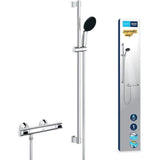 Ensemble de douche - 1 jet - Mitigeur thermostatique - GROHE - 34805001 - Gris