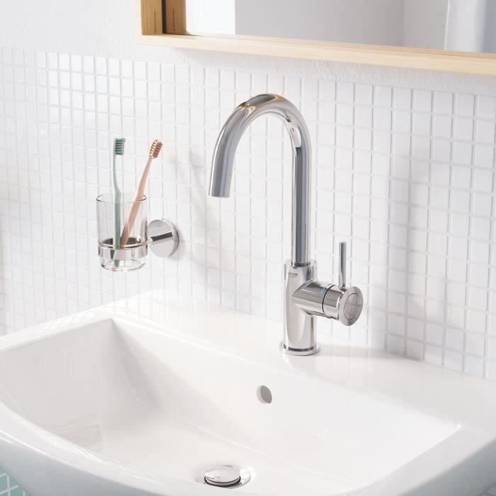 Mitigeur monocommande Lavabo - GROHE - Taille L - Chromé - Pivotant - Economie d'eau