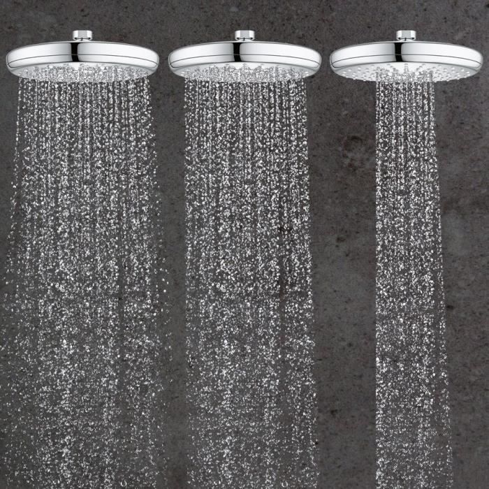 Douche de tete GROHE Vitalio Start 210 - jet unique - économie d'eau - raccord fileté 1/2 - 26415000
