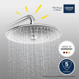 GROHE - Douche de tete Vitalio Joy 260 - 3 jets - chromé - raccords filetés 1/2 - économie d'eau