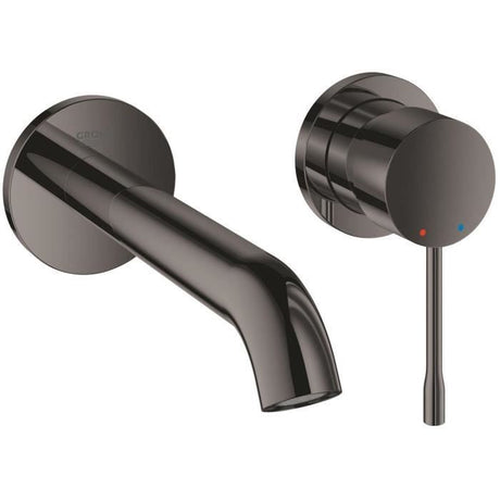 Mitigeur lavabo mural - GROHE - Essence - 2 trous - Taille M - Finition Hard Graphite