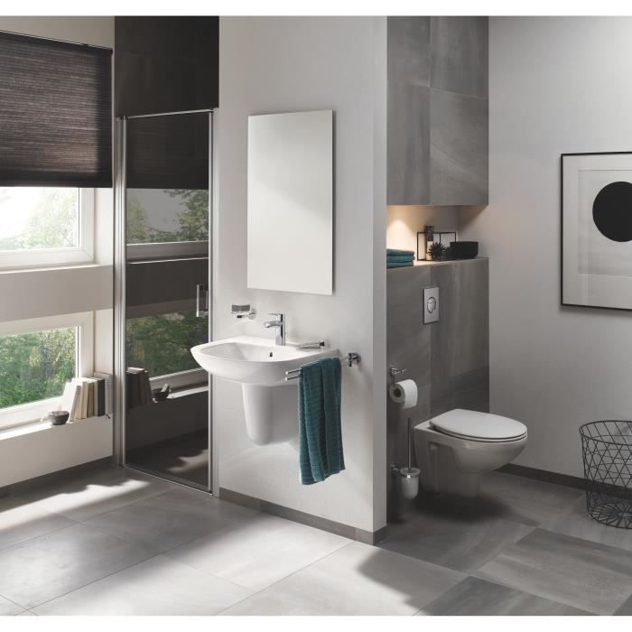 Abattant WC - GROHE - Bau Ceramic - Duroplast - Blanc alpin - SoftClose