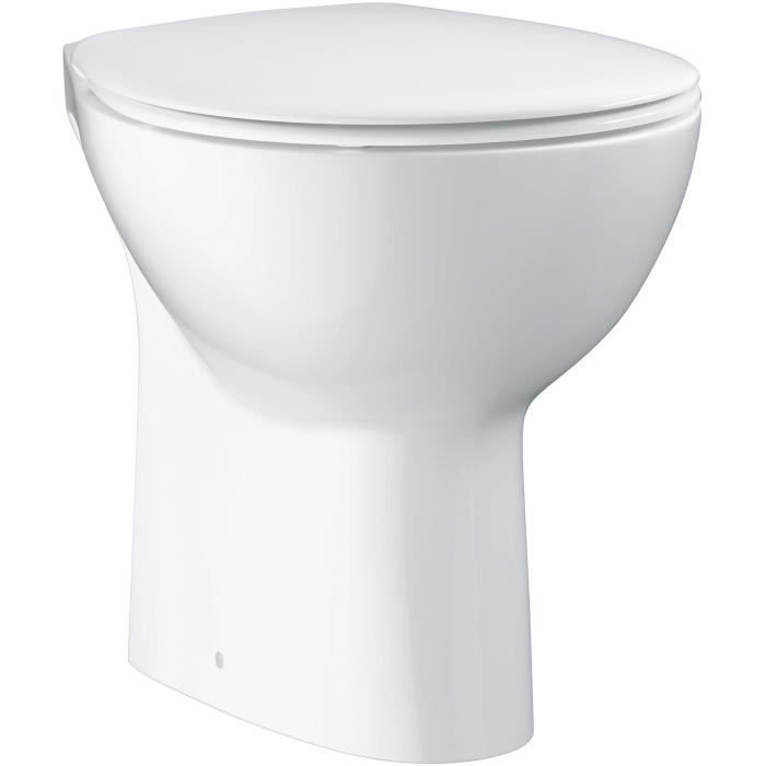 Abattant WC - GROHE - Bau Ceramic - Duroplast - Blanc alpin - SoftClose