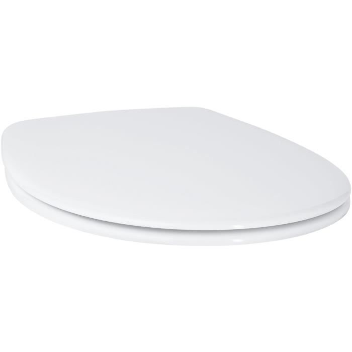 Abattant WC - GROHE - Bau Ceramic - Duroplast - Blanc alpin - SoftClose
