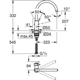 GROHE - Mitigeur monocommande Evier