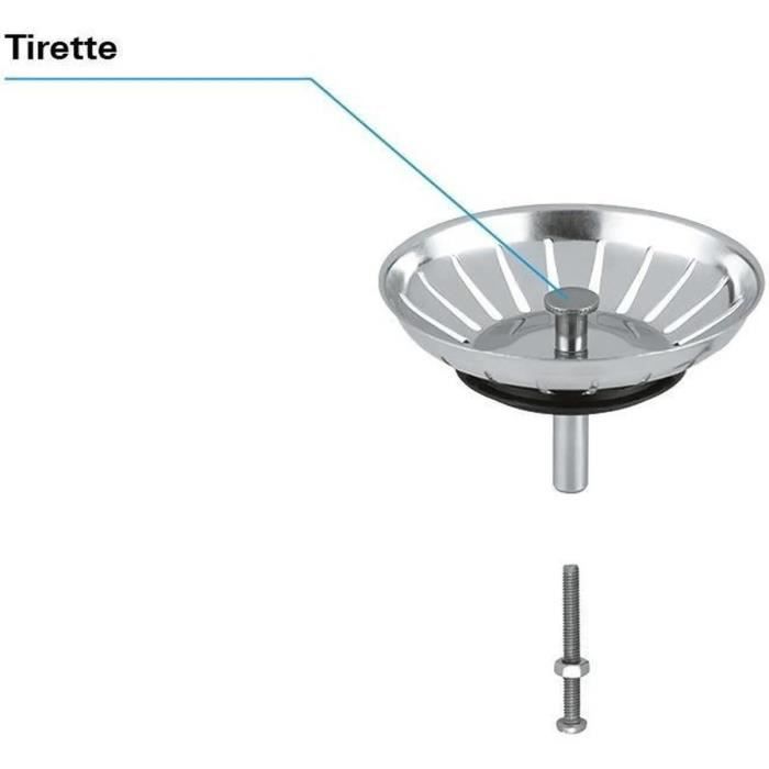 Vidage - GROHE - Bonde grille a Èvier - Inox - A grille - IntÈrieur