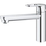 GROHE Robinet évier de cuisine Start Flow, mitigeur monocommande avec mousseur économique d'eau, rotation 140°, chromé, 31691000