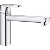 GROHE Robinet évier de cuisine Start Flow, mitigeur monocommande avec mousseur économique d'eau, rotation 140°, chromé, 31691000