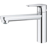 GROHE Robinet évier de cuisine Start curve, mousseur économique d'eau, sans tirette de vidage, bonde de vidage incluses, 31717000