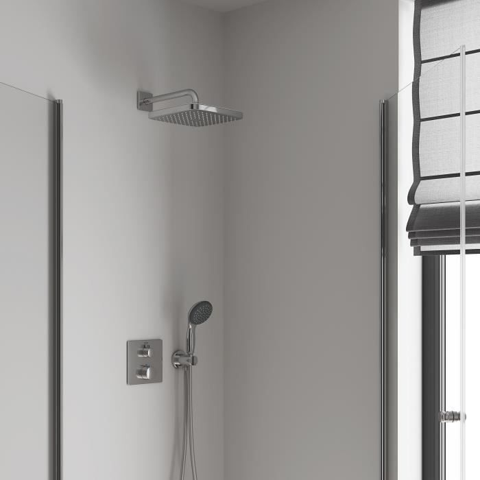 GROHE - Vitalio Comfort 250 - Douche de tete carrée 250mm - Jet uniforme - Anti-calcaire