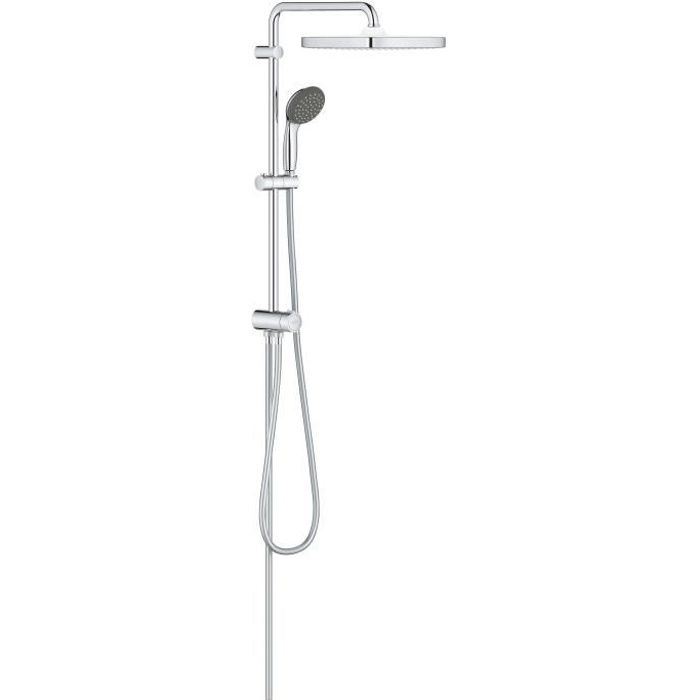 GROHE Colonne de douche avec inverseur manuel Vitalio Start 250, tete de douche 250mm, douchette 1 jet, 26698000