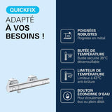 GROHE Mitigeur thermostatique douche Precision Get, montage mural, indicateur de température, filtres intégré, 34773000