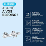 Mitigeur thermostatique bain douche GROHE Precision Get - Montage mural - Chromé