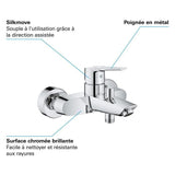Mitigeur Bain/Douche GROHE Start - Chromé - Inverseur automatique - Economie d'eau - 23206002