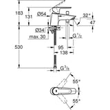 Mitigeur bain douche chromé monotrou START - GROHE - 23229002