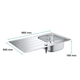 Evier -  acier inoxydable - GROHE