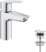 Mitigeur monocommande lavabo GROHE QUICKFIX Start - économie d'eau - bonde clic clac incluse - taille S