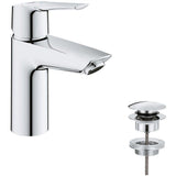 Mitigeur monocommande lavabo GROHE QUICKFIX Start - économie d'eau - bonde clic clac incluse - taille S
