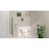 Pack Bâti support 5 en 1 - GROHE - Blanc - 1.13 m - Céramique - Cuvette + abattant + plaque de commande + supports muraux