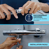 Pommeau de douche - GROHE Vitalio Start 110 27940001 - 1 jet Pluie - Economie d'eau - Procédé anti-calcaire - Chromé