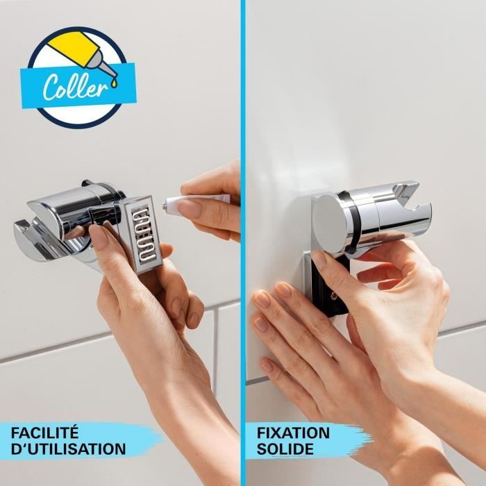 Ensemble de douche avec pommeau 1 jet Pluie, support et flexible 1,75m - GROHE Vitalio Start 110 27944001 - Economie d'eau