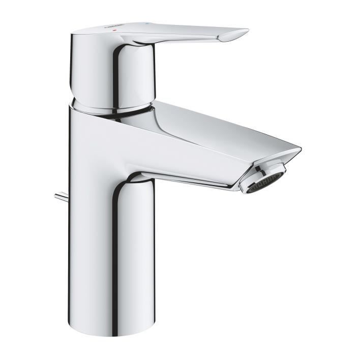 Mitigeur monocommande Lavabo GROHE QUICKFIX Start - Chromé - Economie d'eau - Installation facile