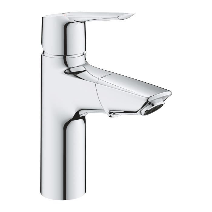 GROHE QUICKFIX Mitigeur monocommande lavabo de salle de bains Start, douchette extractible Mousseur économie d'eau taille M