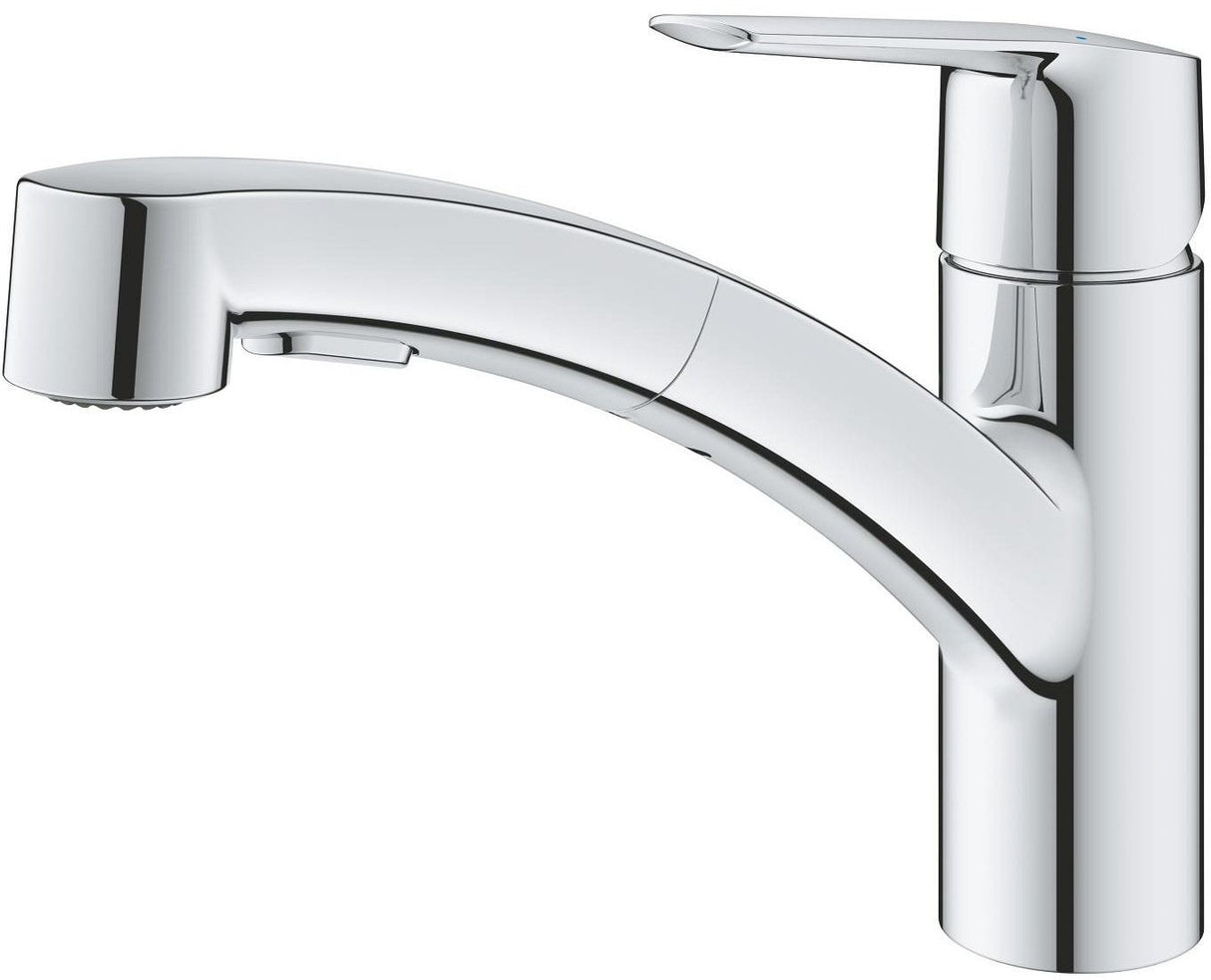 GROHE QUICKFIX Start Robinet de cuisine évier, douchette extractible, inverseur 2 jets, rotation 90°, 30531001