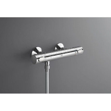 Mitigeur thermostatique douche GROHE Precision Flow - Montage mural - Protection anti-brűlure - Chromé
