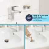 Mitigeur monocommande - GROHE - 24319001 - Lavabo Swift - Avec sécurité enfant - Taille S