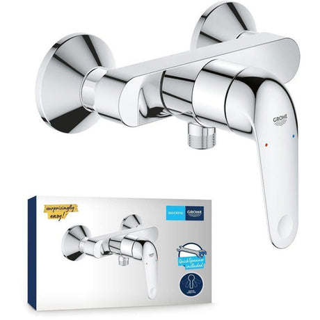 Mitigeur monocommande douche - GROHE Swift - 24333001 - Chromé - Montage mural apparent