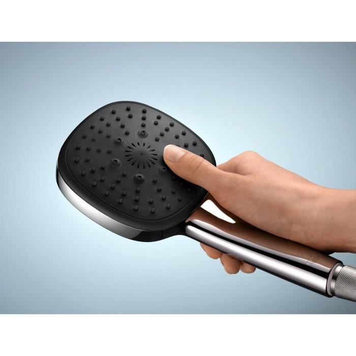 Pommeau de douche - GROHE Vitalio Comfort 110 26092001 - 3 jets (Pluie/Stimulant/Massage) - Sélection facile -Economie d'eau -Chromé