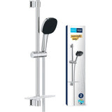 Ensemble de douche avec pommeau 2 jets, barre, flexible et tablette - GROHE Vitalio Comfort 110 26929001 - Economie d'eau - Chromé