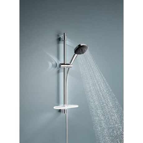Ensemble de douche avec pommeau 2 jets, barre, flexible et tablette - GROHE Vitalio Comfort 110 26929001 - Economie d'eau - Chromé