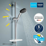 Ensemble de douche avec pommeau 2 jets, barre 60cm, flexible et tablette- GROHE Vitalio Start 110 26952001 - Economie d'eau - Chromé