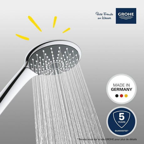 Douchette 1 jet - GROHE - Vitalio Joy 110 - EcoJoy - StarLight Chrome - Inner WaterGuide