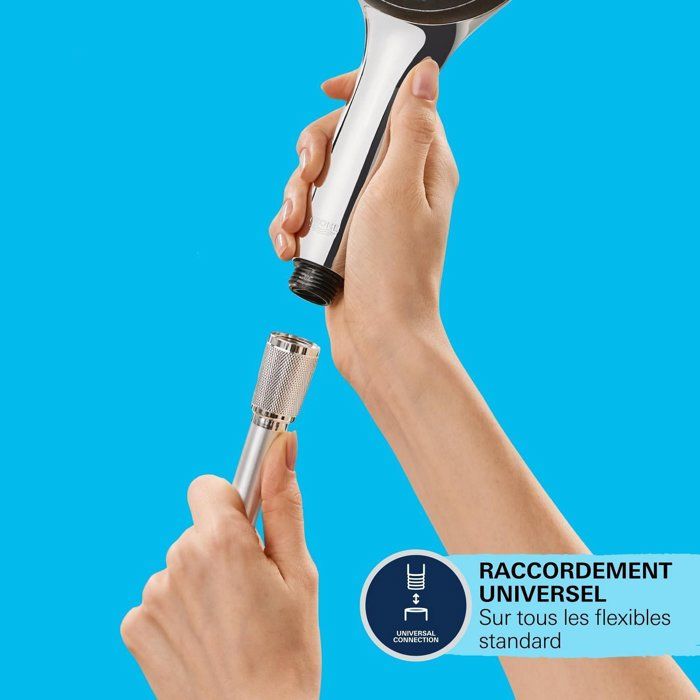 Douchette 1 jet - GROHE - Vitalio Joy 110 - EcoJoy - StarLight Chrome - Inner WaterGuide